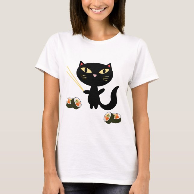 Sushikatt Tee (Framsida)