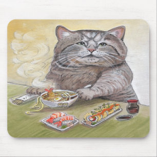Sushikatt - TempuraUdon Mousepad Musmatta