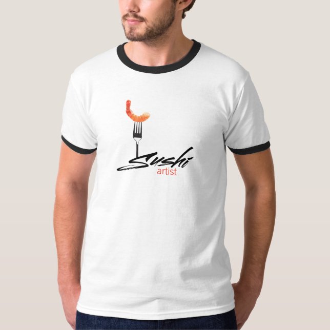 Sushikonstnär Tee Shirt (Framsida)