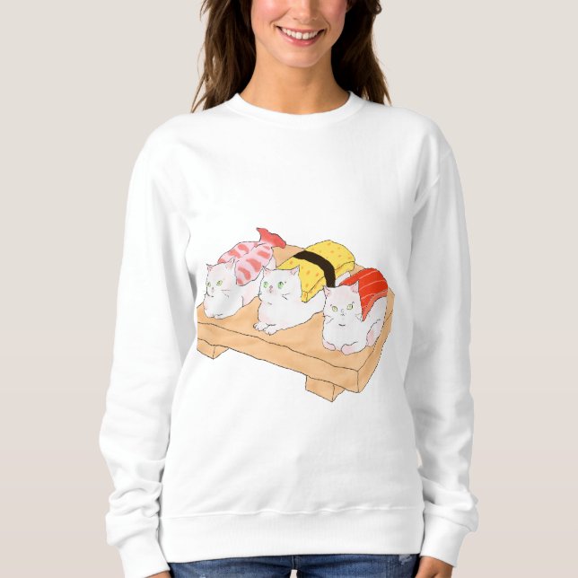Sushimeow: Refektion på en Platter T Shirt (Framsida)