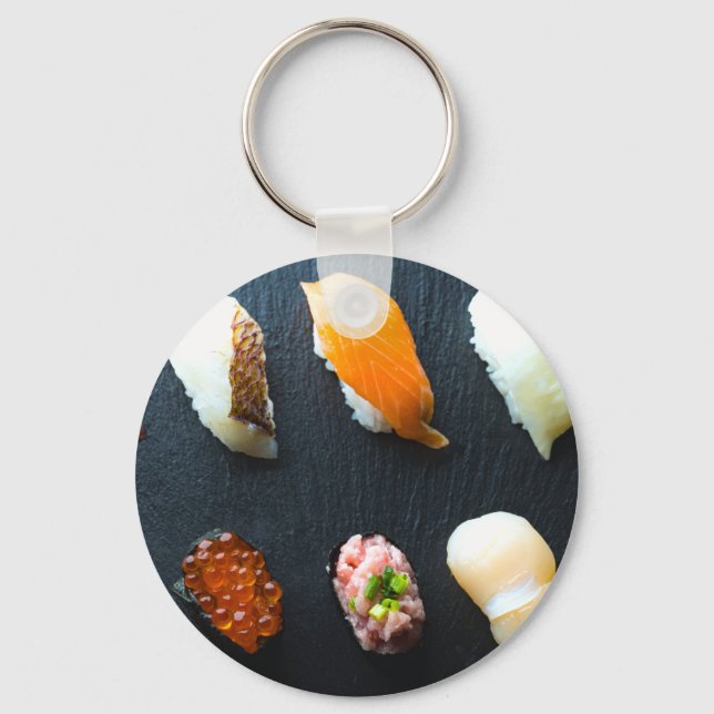 SUSHIMI Classic Sushi Variety Keychain Nyckelring (Framsida)