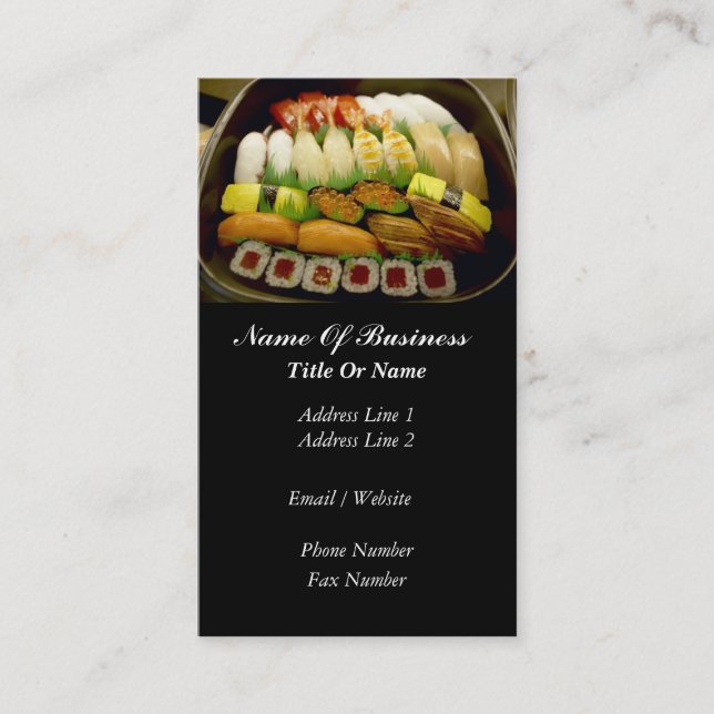 Sushipubvisitkort Visitkort (Framsida)