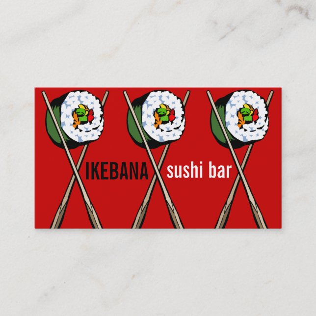 Sushipubvisitkortar Visitkort (Framsida)
