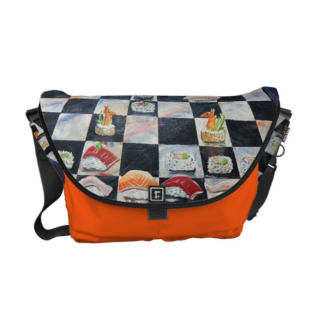 Sushischacket hänger lös messenger bag (Framsidan)