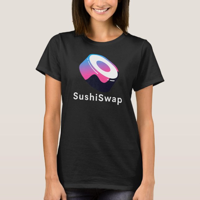 Sushiswap Token Crypto Etherum Dex Defi Sushi Gråt T Shirt (Framsida)