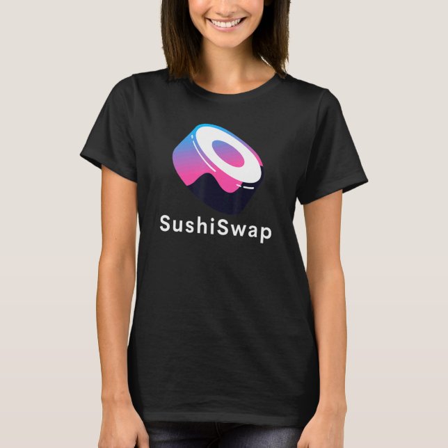 Sushiswap Token Crypto Etherum Dex Defi Sushi T Shirt (Framsida)