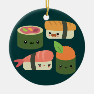 Sushivänner Julgransprydnad Keramik
