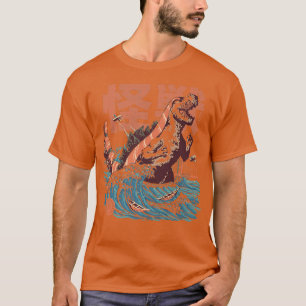 Sushizilla Sushi Monster Japanska Food Kaiju Funny T Shirt