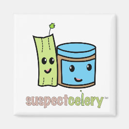 SuspectCelery™ Cute BFFs Celery + peanut Butter Magnet