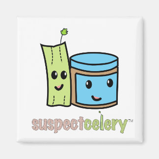 SuspectCelery™ Cute BFFs Celery + peanut Butter Magnet
