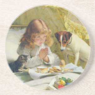 Suspense av Charles Burton Barber Underlägg Sandsten
