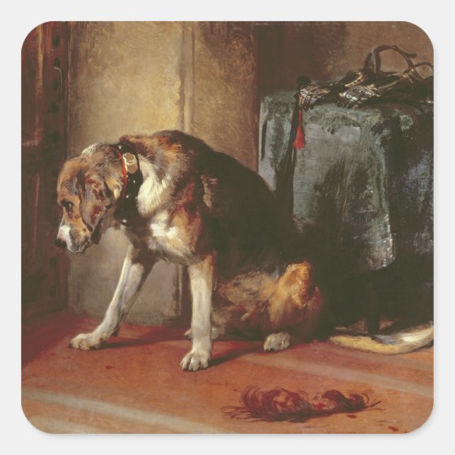 Suspense Fyrkantigt Klistermärke (Framsida)