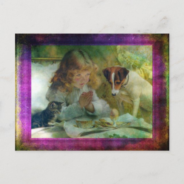 Suspense, Grunge Digital Art Vykort (Framsida)