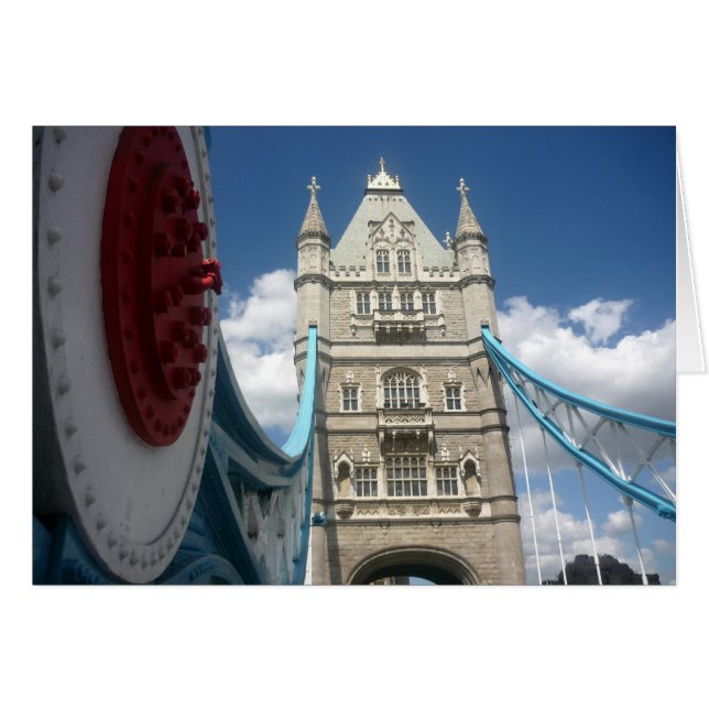 suspension av bron i torn hälsningskort (Framsidan Horizontal)