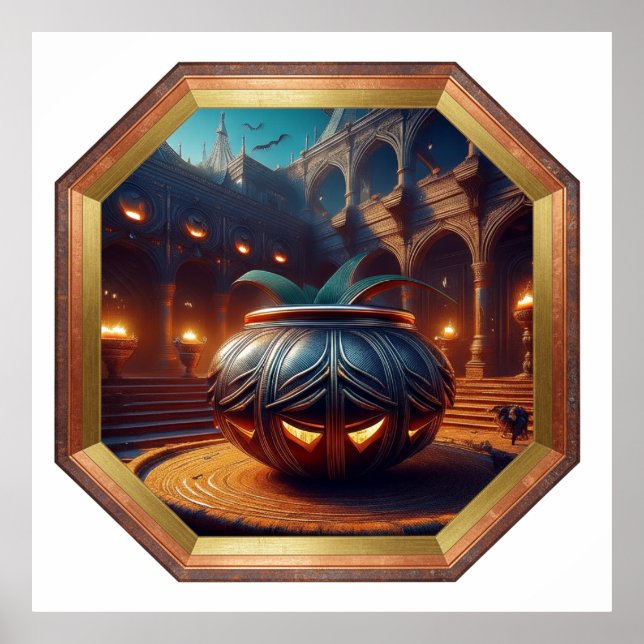 Suspicious Flowerpot Lurks In Courtyard Poster (Framsidan)