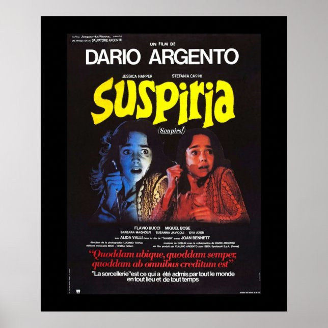 Suspiria 1977 poster (Framsidan)