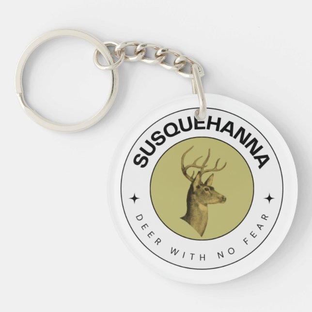 Susquehanna-Hjort utan fruktbar akrylnyckelkedja (Framsidan)