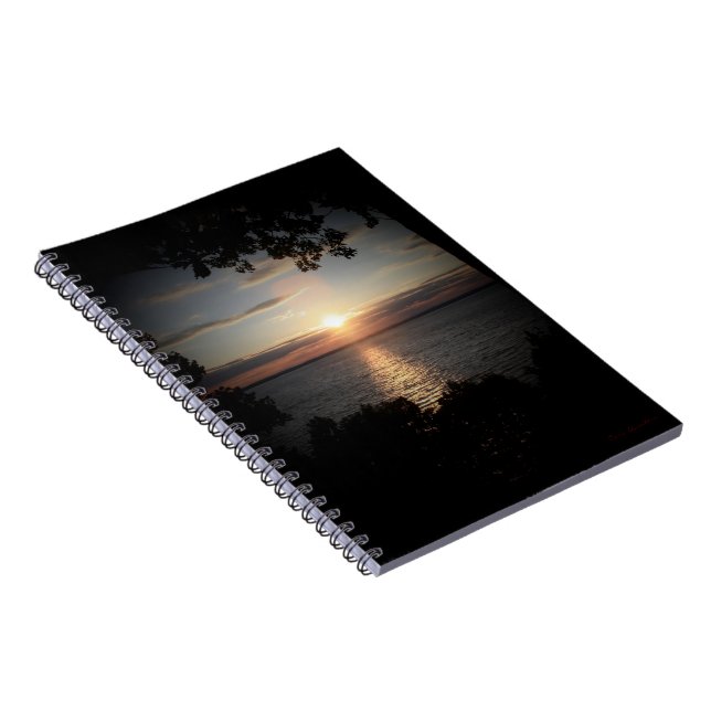 Susquehanna Sunset Notebook Anteckningsbok Med Spiral (Högra Sidan)
