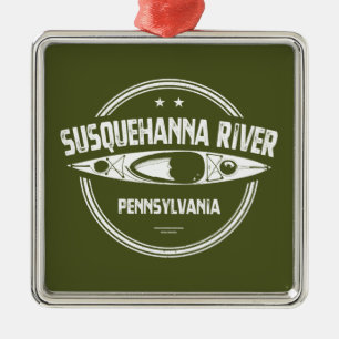 Susquehannafloden, Pennsylvania Julgransprydnad Metall