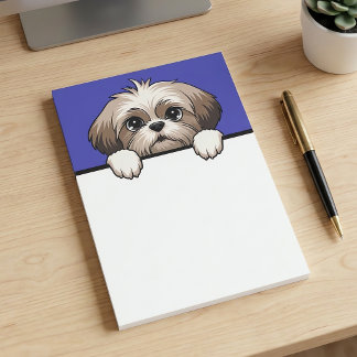 Süß Shih Tzu kiekt Puppy Hund Ägare Gåvor Post-it Block