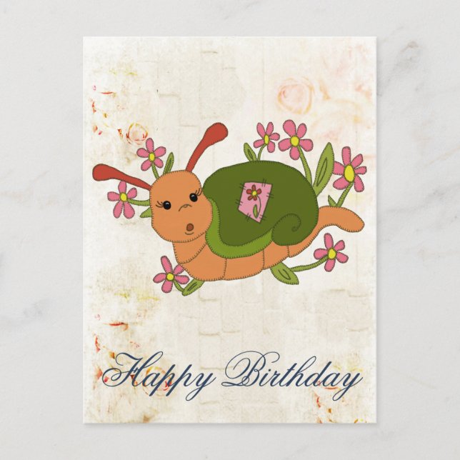 Süße Schnecke Vykort (Framsida)