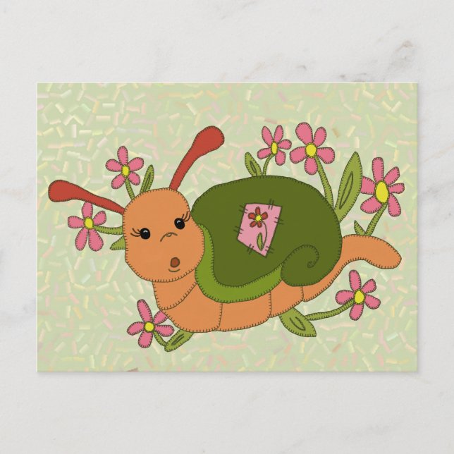 Süße Schnecke Vykort (Framsida)