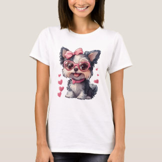 Süßer Hund Valentinstag T Shirt