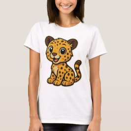 Süßes Baby-Geparden-Design T Shirt