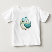 Süßes Babyshirt mit bunten Tieren 