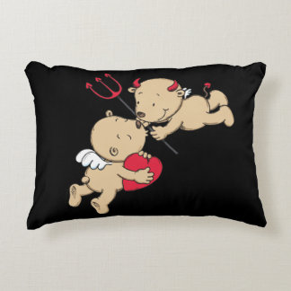 Süßes Engel & Teufel Kissen von "STEINBECK ", Prydnadskudde