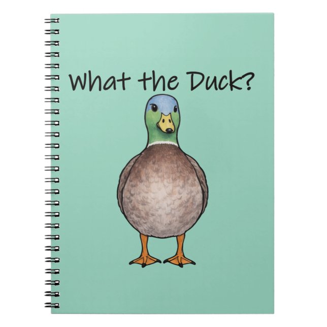 Süßes Notizbuch mit Ente Anteckningsbok (Framsidan)