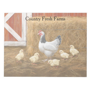 Sussex Chicken Mamma Hen och Chickar Anteckningsblock