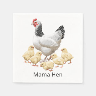 Sussex Chicken Mamma Hen och Chickar Pappersservett