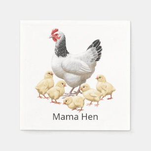 Sussex Chicken Mamma Hen och Chickar Pappersservett