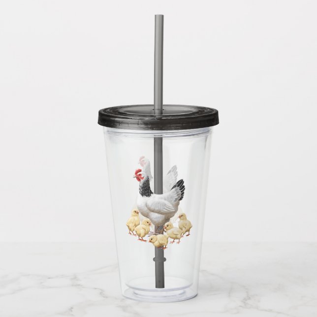 Sussex Chicken Mamma Hen och Chickar Take Away Mugg (Framsida)