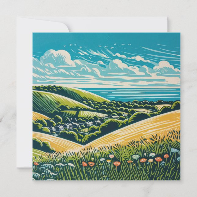 Sussex Downs Kort (Framsida)