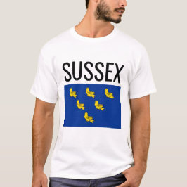 Sussex / English County Flagga T Shirt