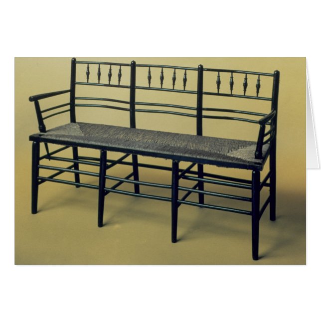 Sussex rusa-placerade stolen (trä och rusar), hälsningskort (Framsidan Horizontal)