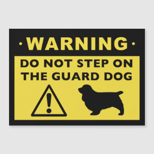 Sussex spanel Funny Guard Hund Warning