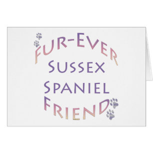 Sussex spanel Furever Friend Hälsningskort