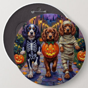Sussex Spaniel Hundar i Halloween Kostymer Knapp