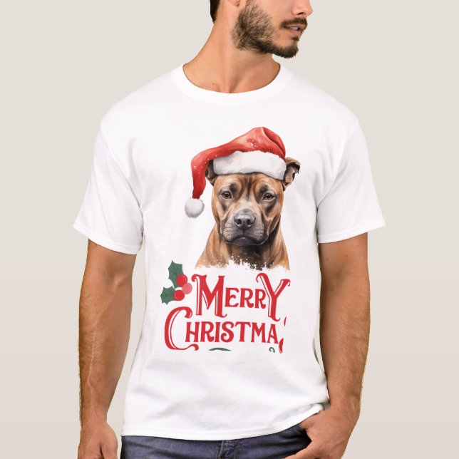 Sussex Spaniel jul T Shirt (Framsida)