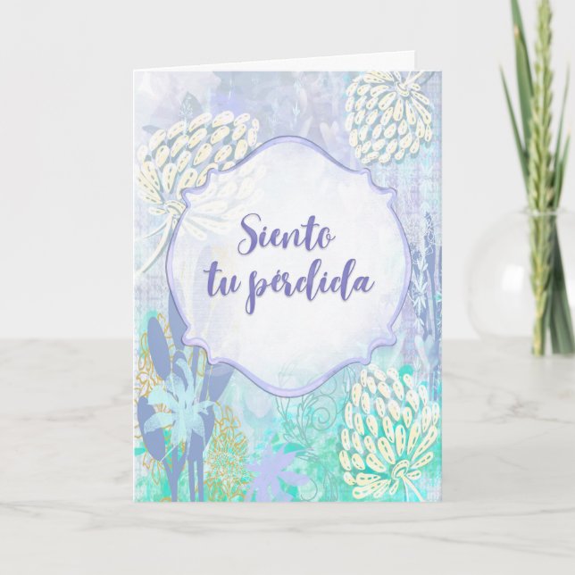 Susurro de Flores - Tarjeta de condolencias Kort (Framsida)