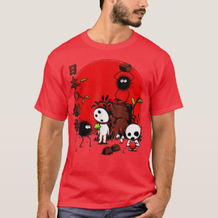 Susuwatari och Kodama japansk Spöken-taloky Hallo T Shirt