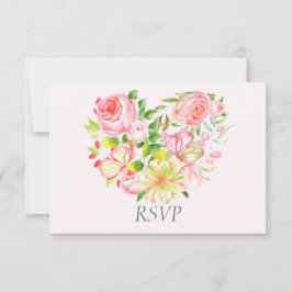 Süta Rosa Bröllopskort för RSVP OSA Kort