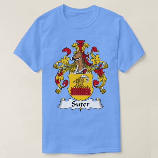 Suter Jackar Arm Family Crest T Shirt (Design framsida)
