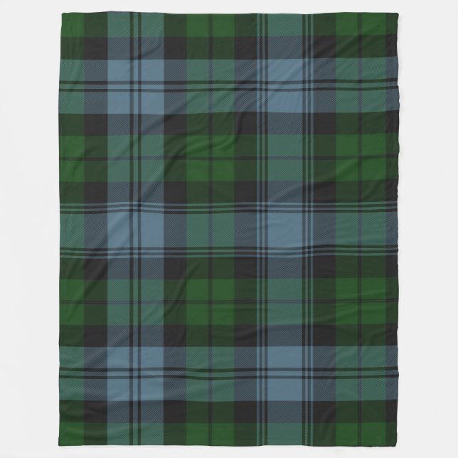 Sutherland District Tartan. Fleecefilt (Framsidan)