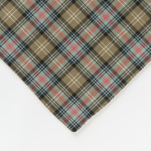 Sutherland Klan Tan och Black Ancient Tartan