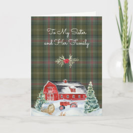 Sutherland Klan Tartan Tartan Sister Helgdag Card Helgkort