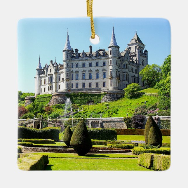 Sutherland Klans Dunrobin Castle Julafton Julgransprydnad Keramik (Framsida)